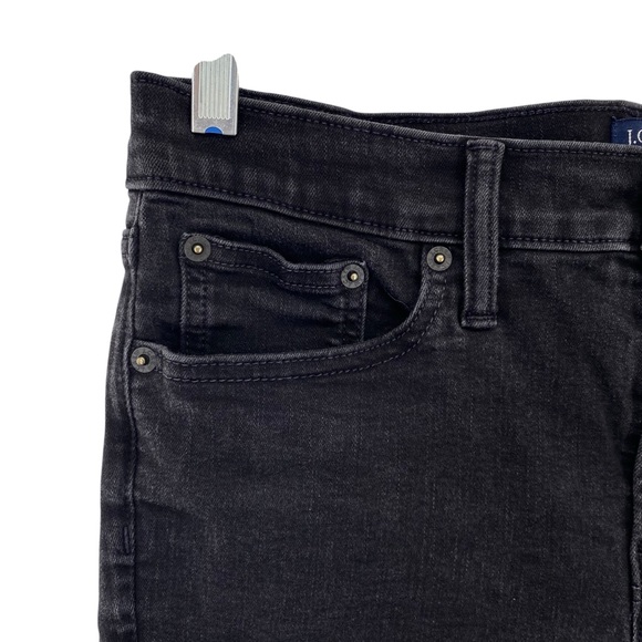 J. Crew 8” Mid Rise Skinny Jeans in Black - Picture 4 of 8